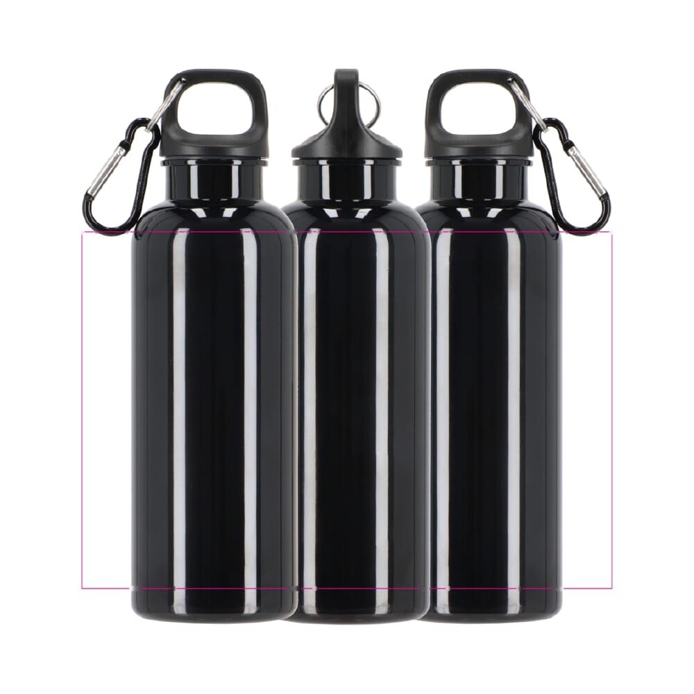 Nina waterfles R-PET 500 ml Hardcolour — drukvlak rondom
