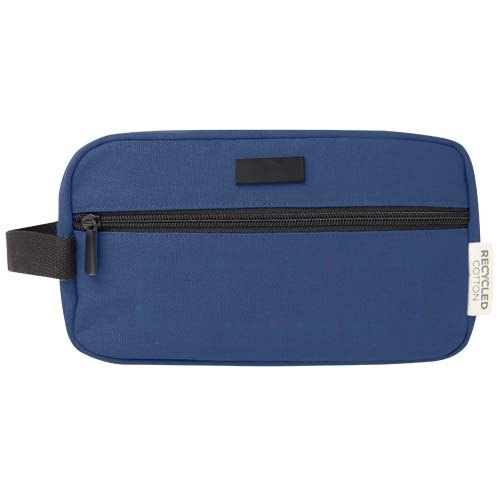 Joey GRS gerecycled canvas reisetui voor accessoires 3,5 l — drukvlak voorzijde