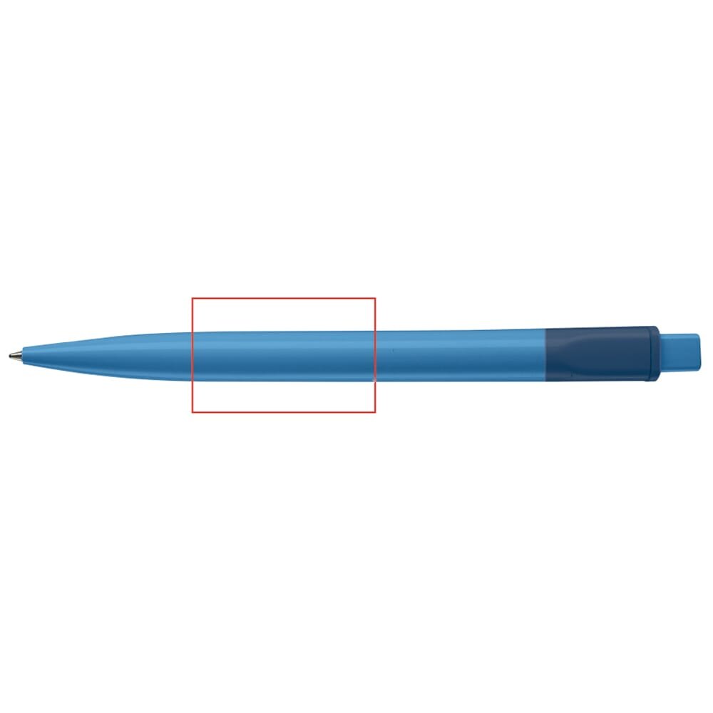 Balpen Cube combi — drukvlak 180 graden van de clip
