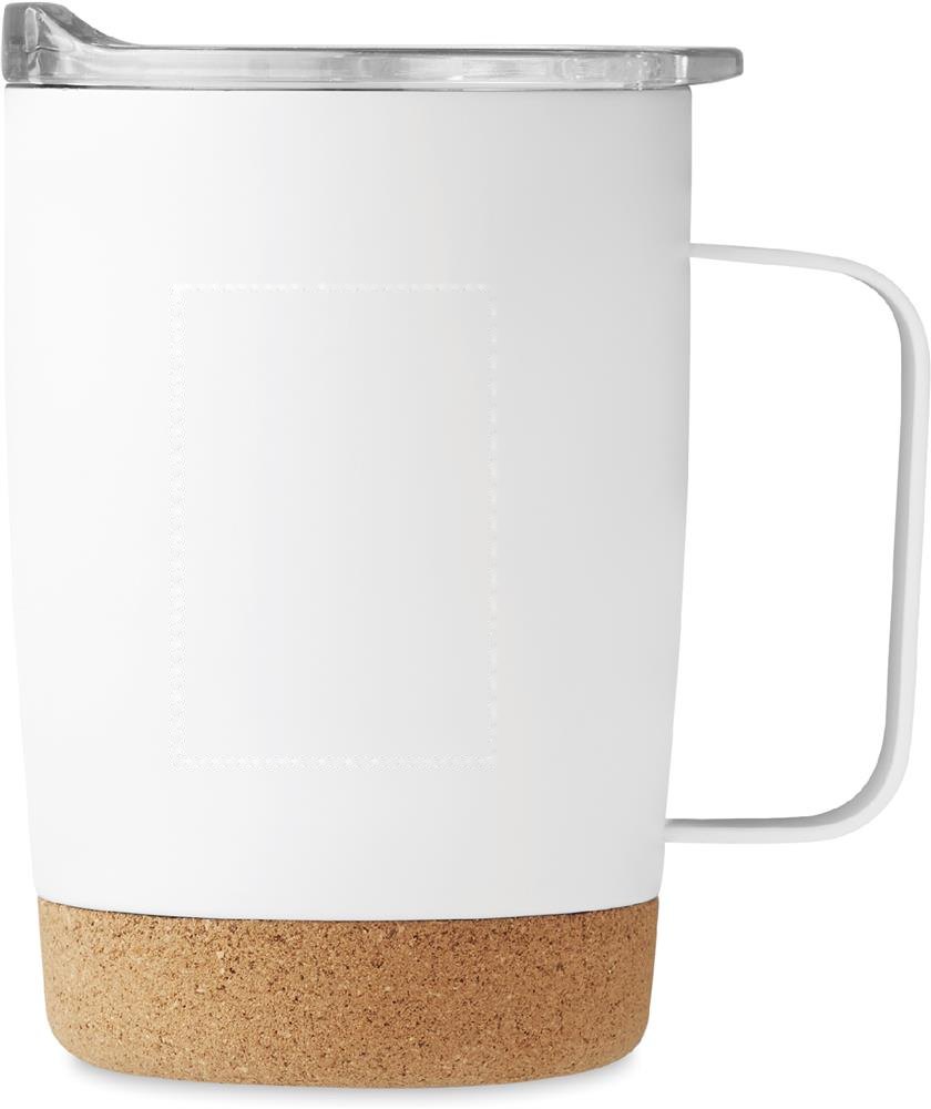 RUBY - Doppelwandiger Becher 300ml — drukvlak rechts h