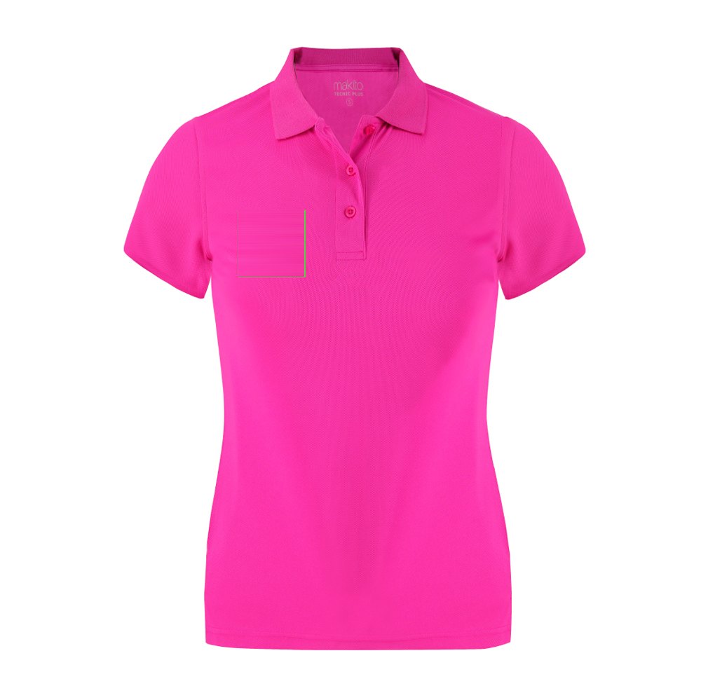 Dames Polo Shirt Tecnic Plus — drukvlak rechterborst