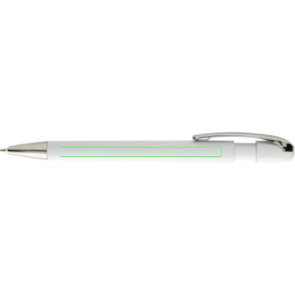 Glide GRS gecertificeerde R-ABS Pen met metalen clip — drukvlak naast clip