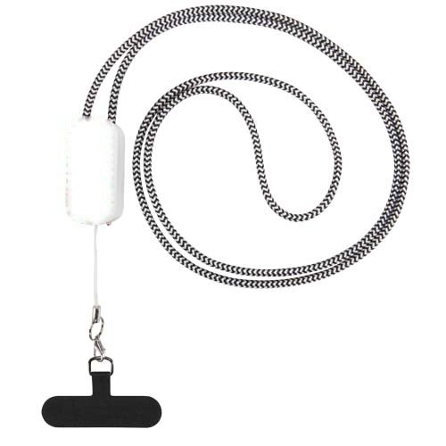 Anser gerecycleerde plastic smartphonesnoer met geïntegreerde 27W 5-in-1 kabel — drukvlak achterzijde