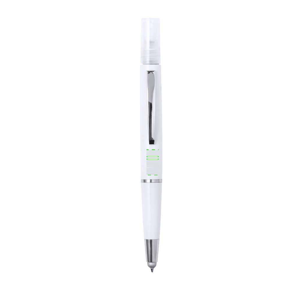 Multifunctioneel Antibacterieel Balpen Yak — drukvlak bovenkant onder clip