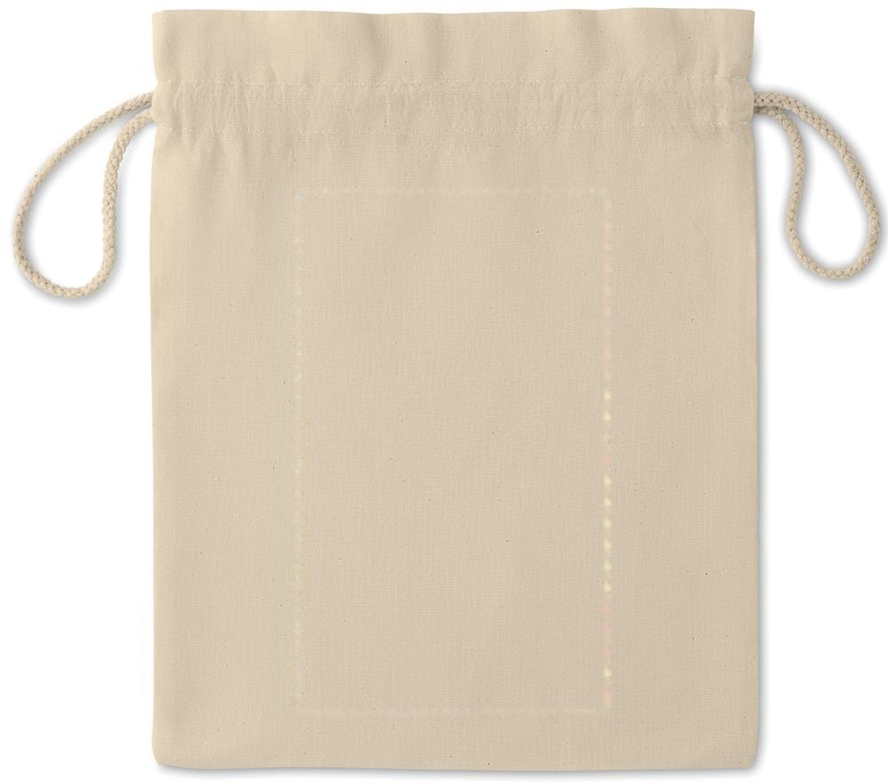 TASKE MEDIUM - Katoenen geschenkzakje medium — drukvlak voorzijde