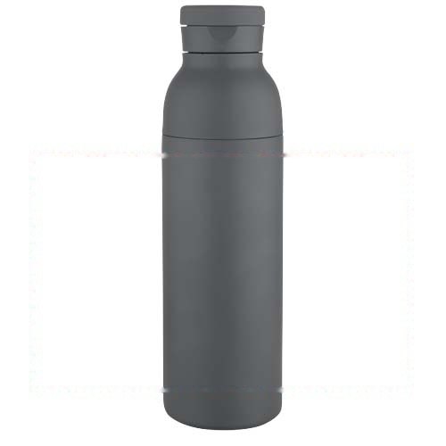 Illuminate 650 ml RCS gerecyclede roestvrijstalen dubbelwandige geïsoleerde waterfles — drukvlak rondom