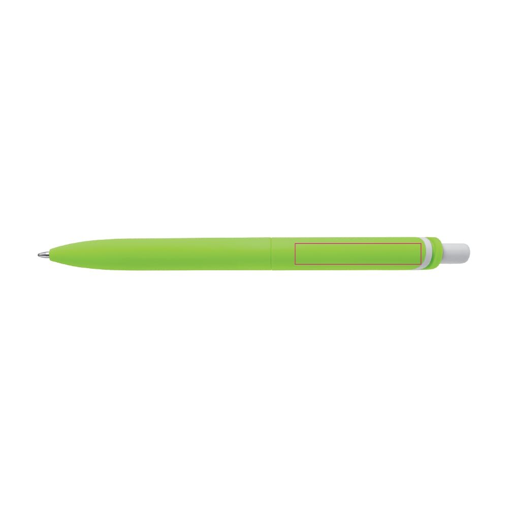 Balpen ClickShadow soft touch R-ABS — drukvlak verlengde van de clip