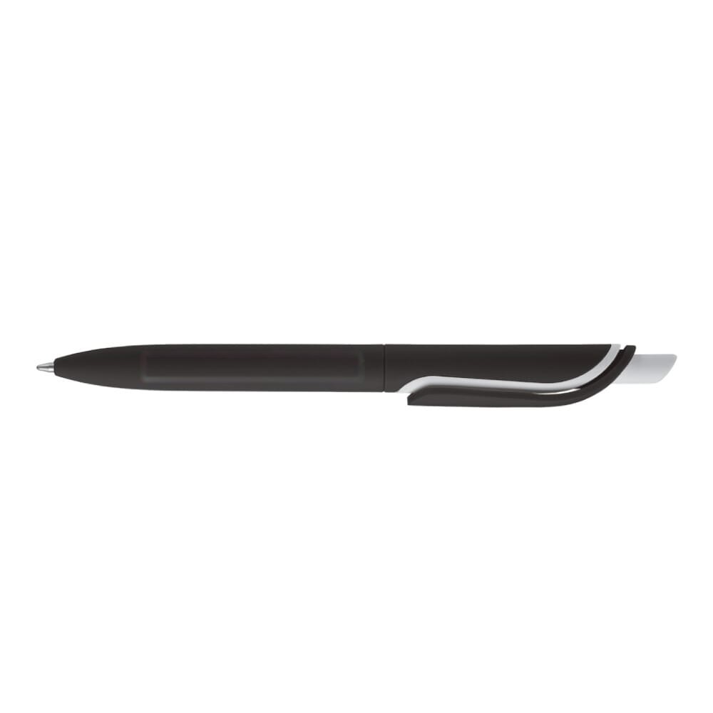 Balpen ClickShadow soft touch R-ABS — drukvlak 270 graden van de clip