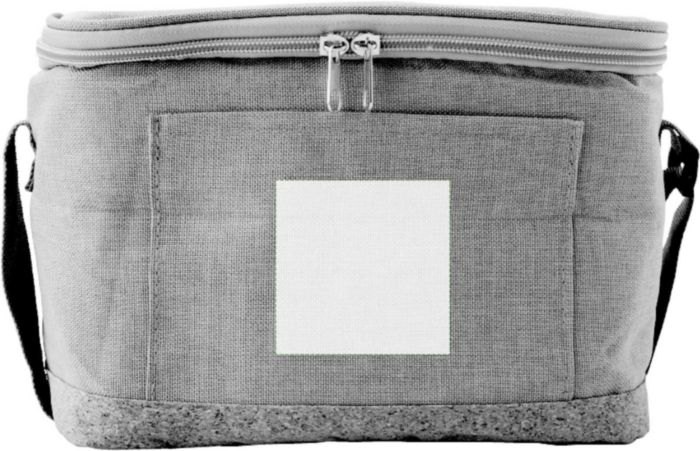 rPET polyester (600D) koeltas Sage — drukvlak voorzijde
