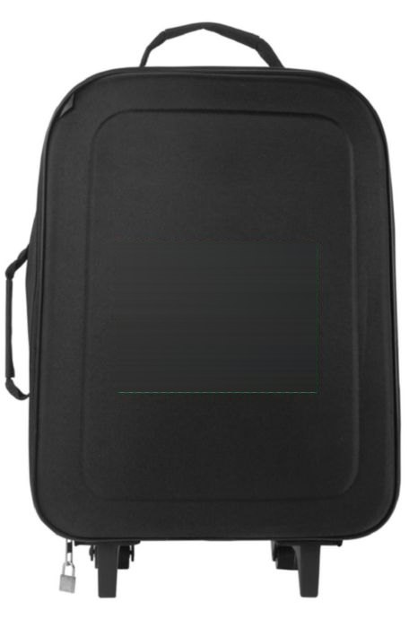 Trolleytas Jordana | Polyester 600D | Opvouwbaar | 20 l — drukvlak voorzijde