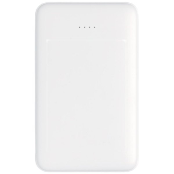 5.000 mAh zakformaat powerbank met geïntegreerde kabels — drukvlak artikel voorzijde