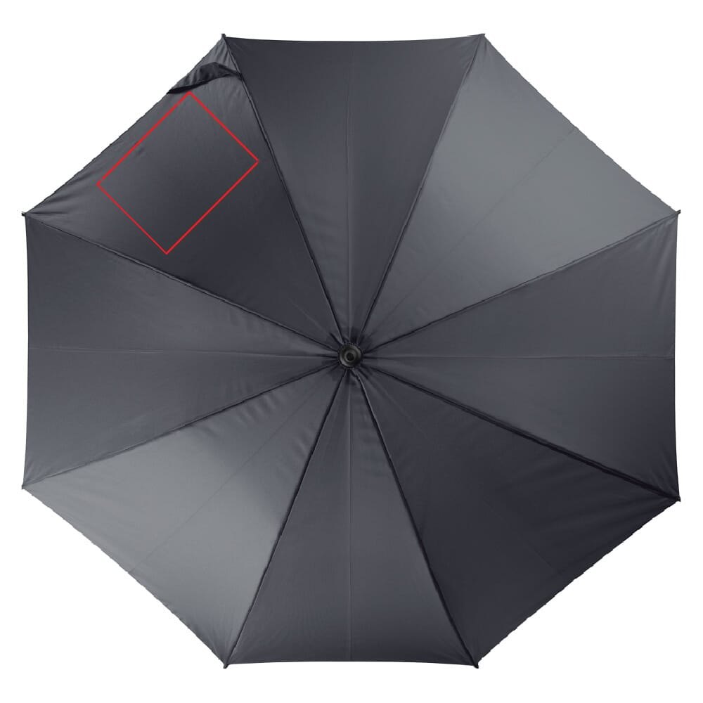 Luxe stokparaplu 23” auto open — drukvlak linksboven