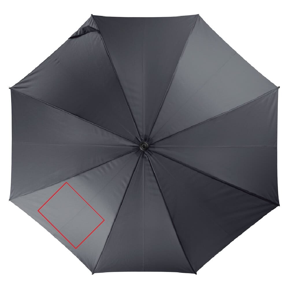 Luxe stokparaplu 23” auto open — drukvlak linksonder