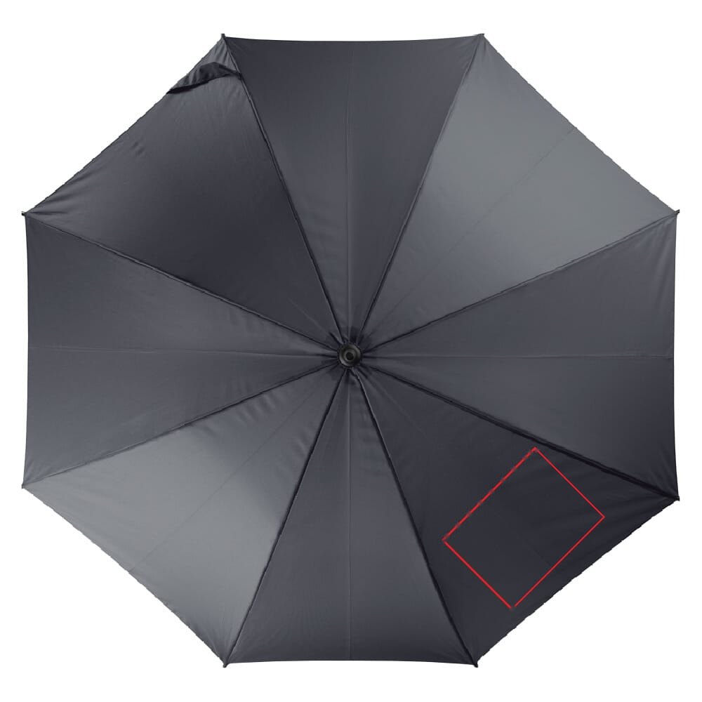 Luxe stokparaplu 23” auto open — drukvlak rechtsonder