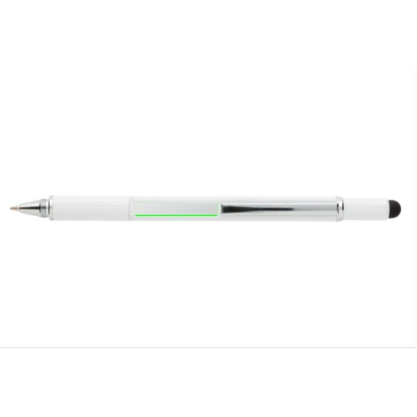5-in-1 aluminium toolpen — drukvlak voor de clip