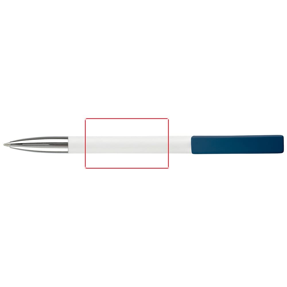 Balpen Nash metalen tip hardcolour — drukvlak verlengde van de clip