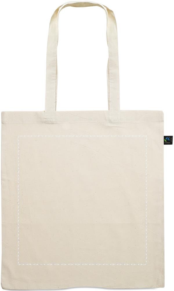 OSOLE+ - Fairtrade 180gr/m² katoenen tas — drukvlak voorzijde