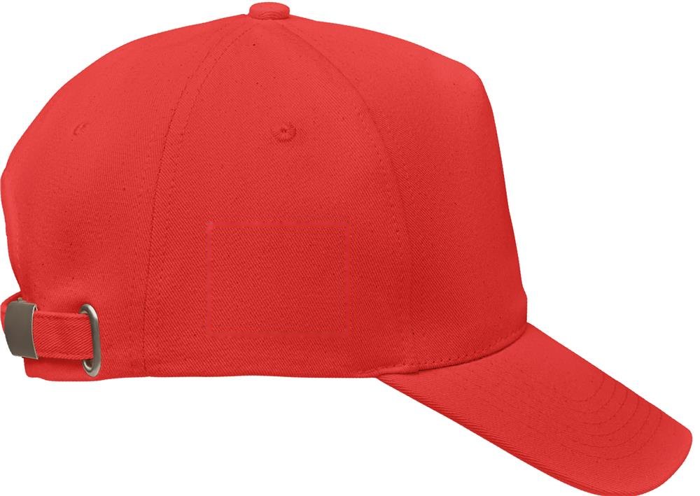 BICCA CAP - Biologische katoenen pet 250g — drukvlak rechts zijde