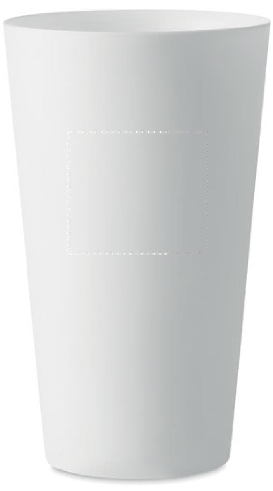 FESTA LARGE - Herbruikbare event beker 500ml — drukvlak achterzijde boven