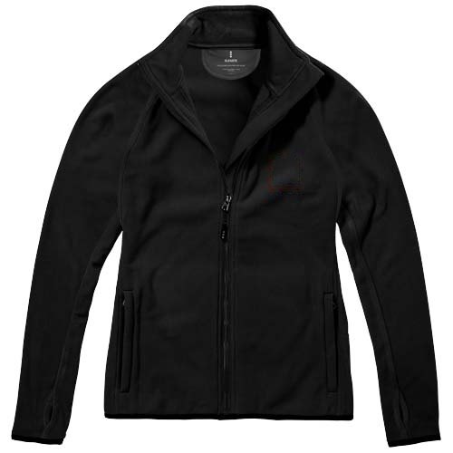 Brossard fleece dames jas met ritssluiting — drukvlak linker borst