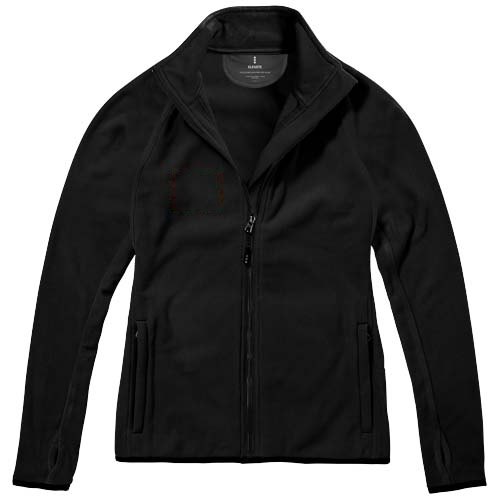 Brossard fleece dames jas met ritssluiting — drukvlak rechter borst