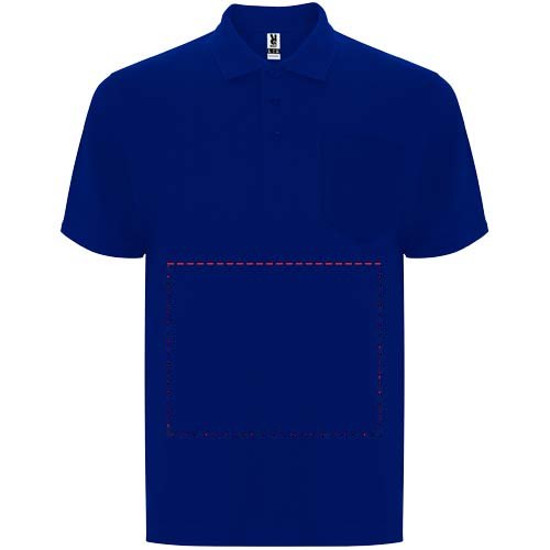 Centauro 220 g/m² Premium unisex polo met korte mouwen — drukvlak impact volledige voorzijde