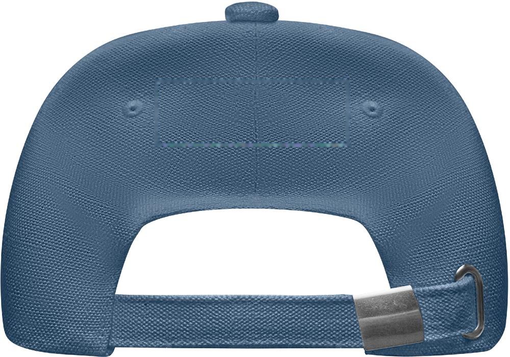 NAIMA CAP - 5-PANEL HENNEP PET 370G/M² — drukvlak achterzijde