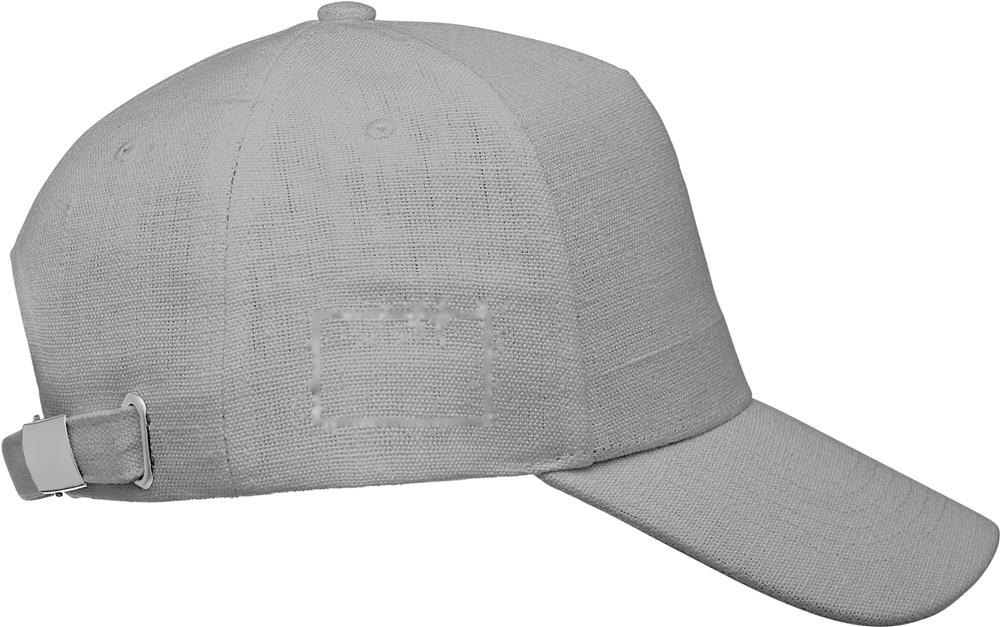 NAIMA CAP - 5-PANEL HENNEP PET 370G/M² — drukvlak rechts zijde