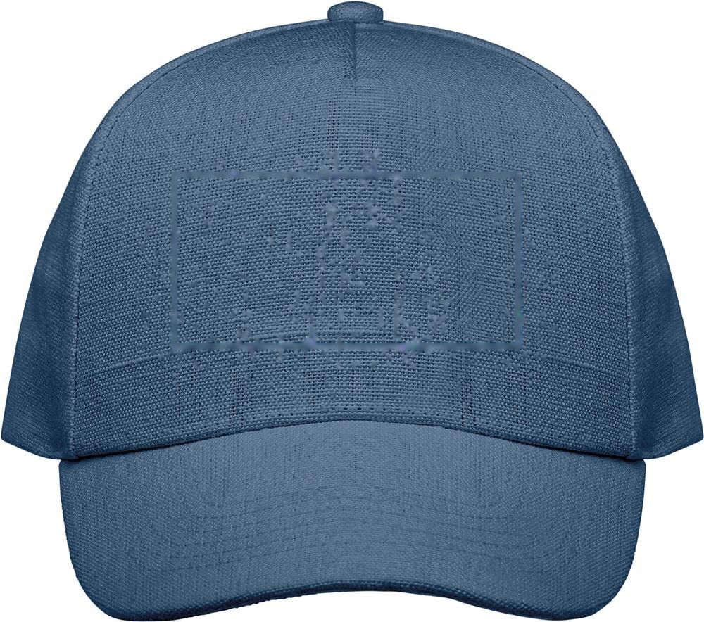 NAIMA CAP - 5-PANEL HENNEP PET 370G/M² — drukvlak voorzijde
