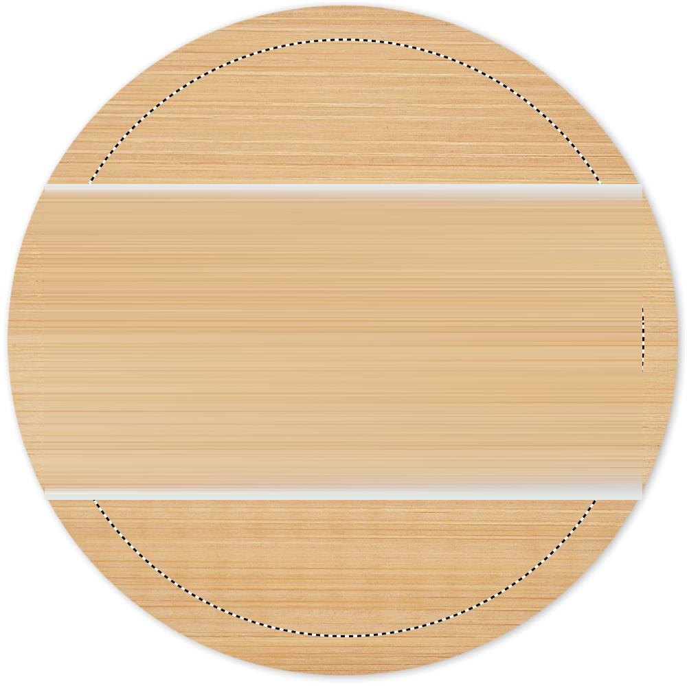 BAYIN SET - Set van 6 bamboe onderzetters — drukvlak coaster 1