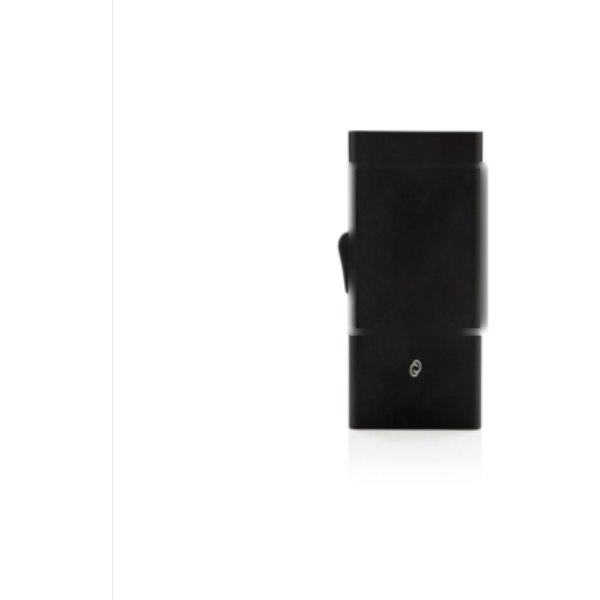 C-Secure aluminium RFID kaarthouder — drukvlak artikel achterzijde boven
