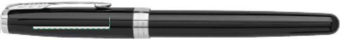 Parker Sonnet rollerbal pen — drukvlak naast de clip linkshandig