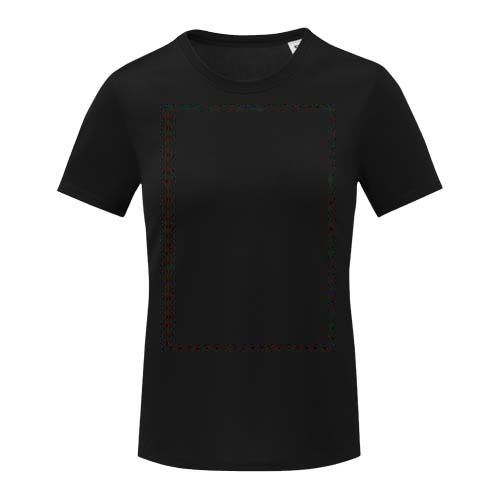 Kratos 105 g/m² cool fit dames T-shirt met korte mouwen — drukvlak impact volledige voorzijde