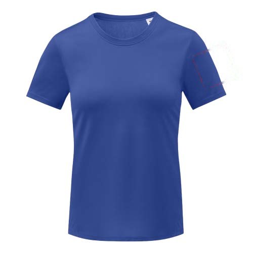 Kratos 105 g/m² cool fit dames T-shirt met korte mouwen — drukvlak linker bicep