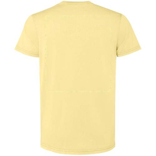 Corgi 180 g/m² herenshirt met korte mouwen — drukvlak impact hoog op de achterzijde