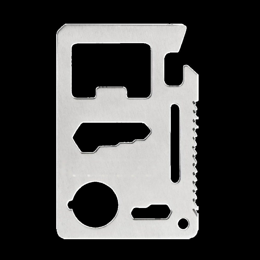 POCKET CARD - Multifunctionele kaart — drukvlak op achterzijde van de multitool naast de circle