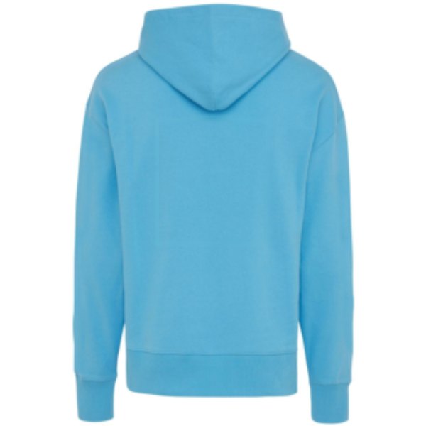 IQONIQ Yoho gerecycled katoen relaxed hoodie — drukvlak artikel achterzijde