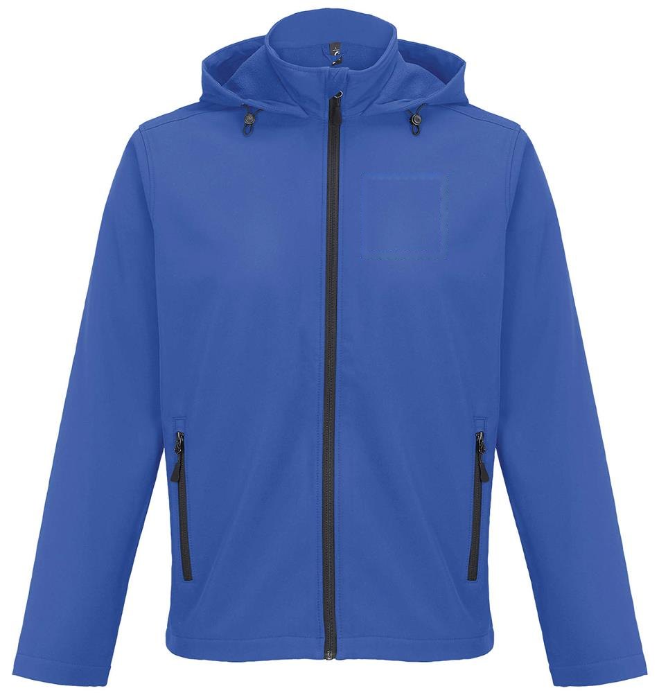 RACE HOODED MEN - RACE HERENJAS MET CAPUCHON — drukvlak borst