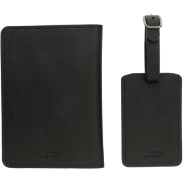 Swiss Peak GRS gerecycled PU reiscadeauset — drukvlak label