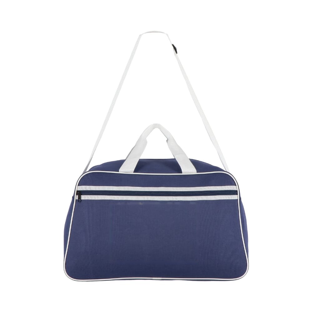 600D gerecycled PET sport- en reistas 48 x 25 x 28 cm 30 L — drukvlak voorzijde