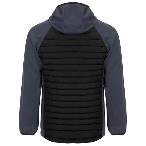 Minsk unisex hybrid geïsoleerd jack — drukvlak impact hoog op de achterzijde