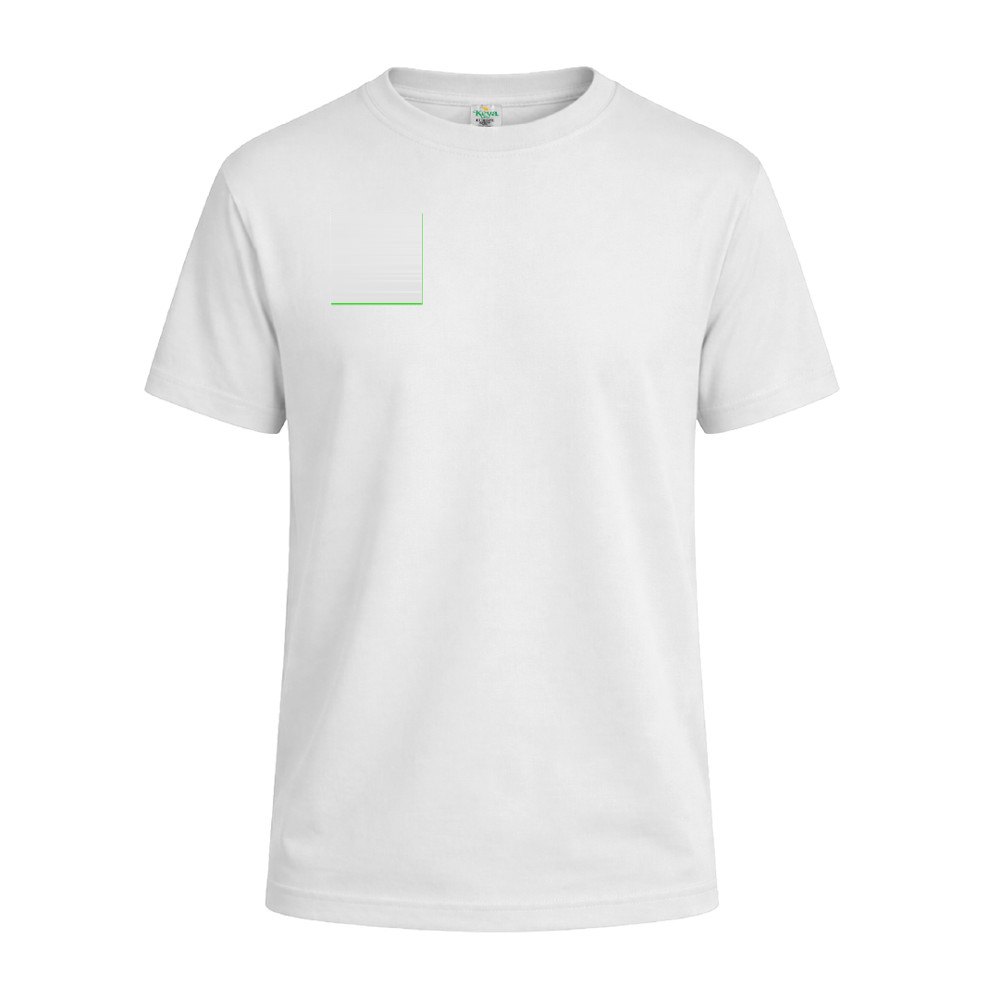 Wit Kinder T-Shirt "keya" YC150 — drukvlak rechterborst