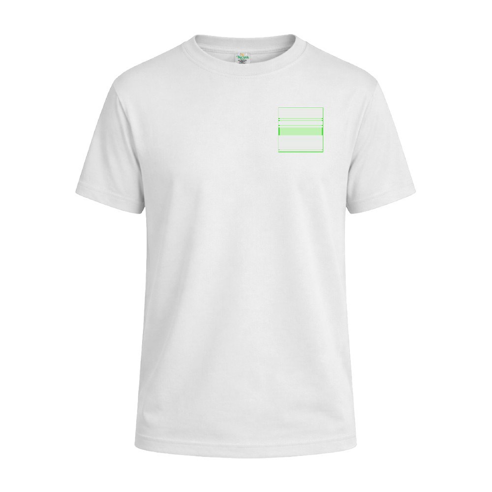 Wit Kinder T-Shirt "keya" YC150 — drukvlak linkerborst