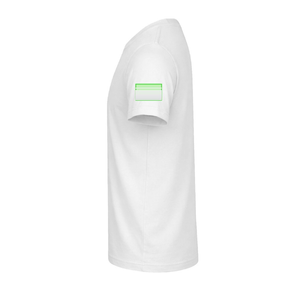 Wit Kinder T-Shirt "keya" YC150 — drukvlak rechtermouw