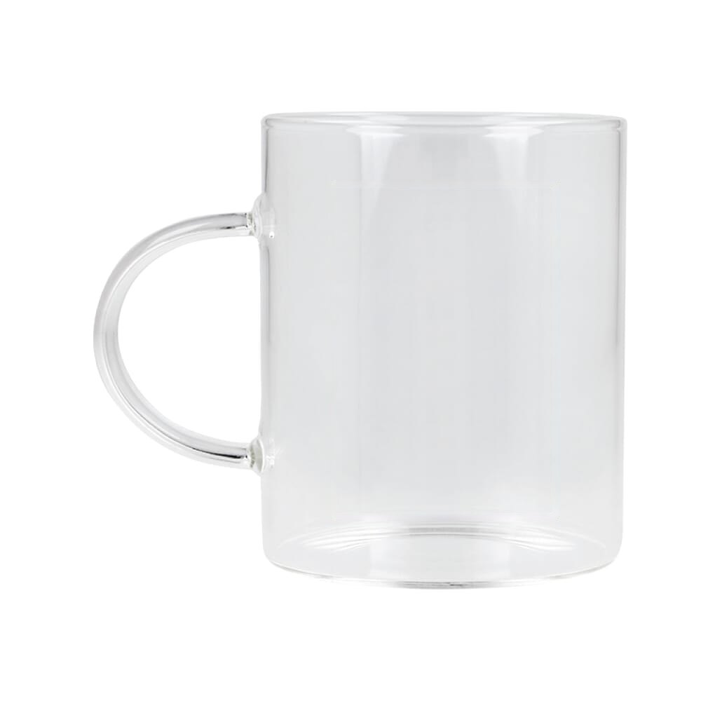Koffieglas met handvat Vardez 180 ml — drukvlak rechts van het handvat