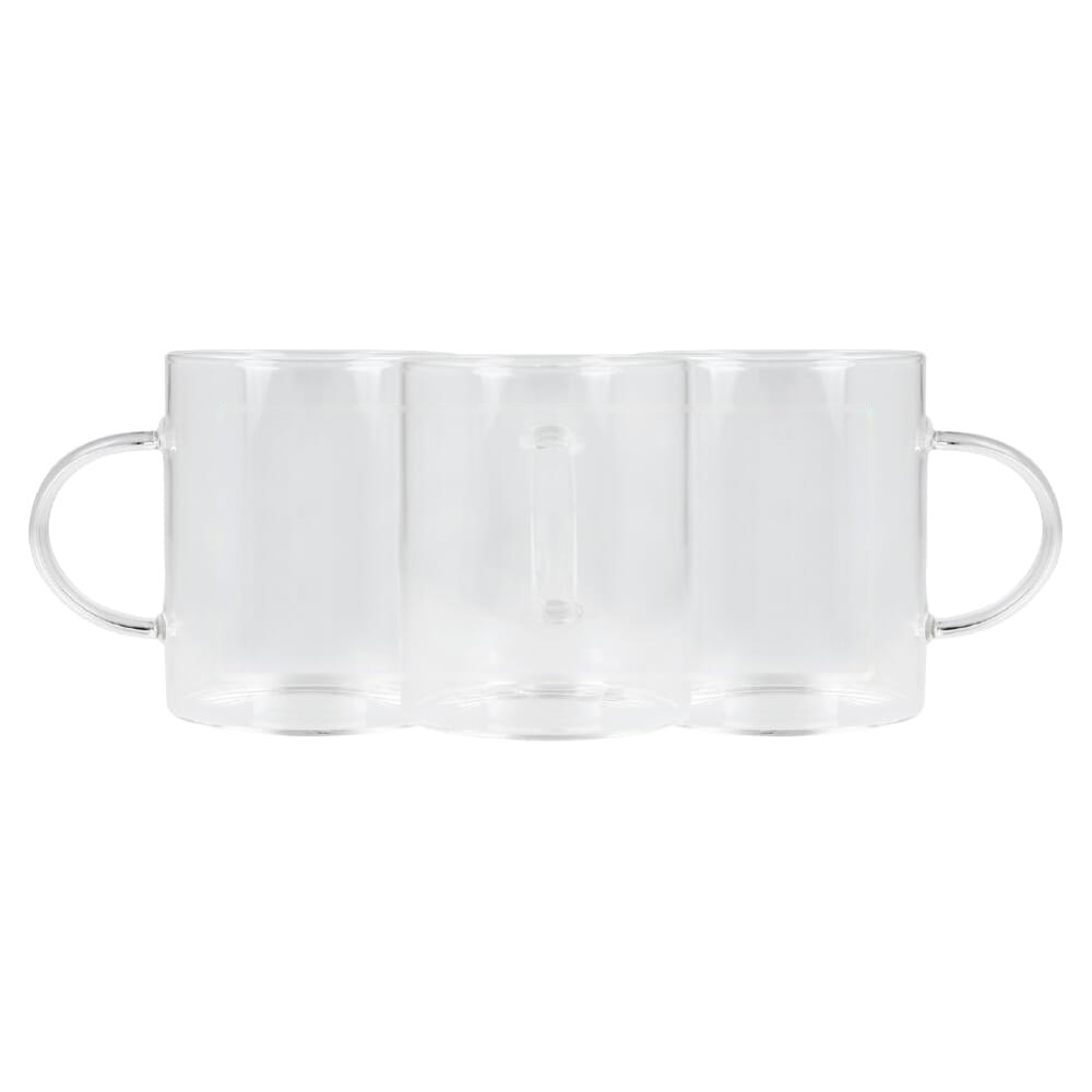 Koffieglas met handvat Vardez 180 ml — drukvlak rondom