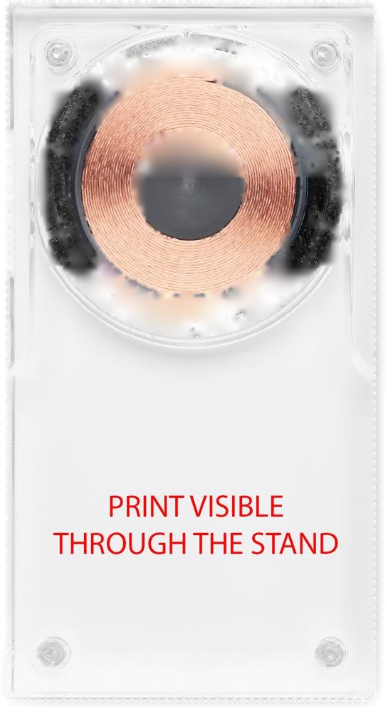 CRYL - Draadloze oplader acryl 15W — drukvlak standaard zijde 2