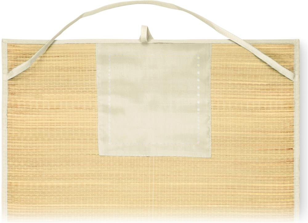 RAFIA - Strandmat van natuurlijk stro — drukvlak op de flap