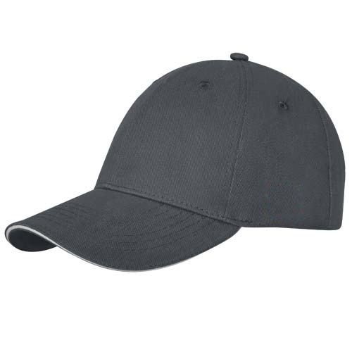 Darton 260 g/m² 6 panel sandwich cap — drukvlak linkerzijde