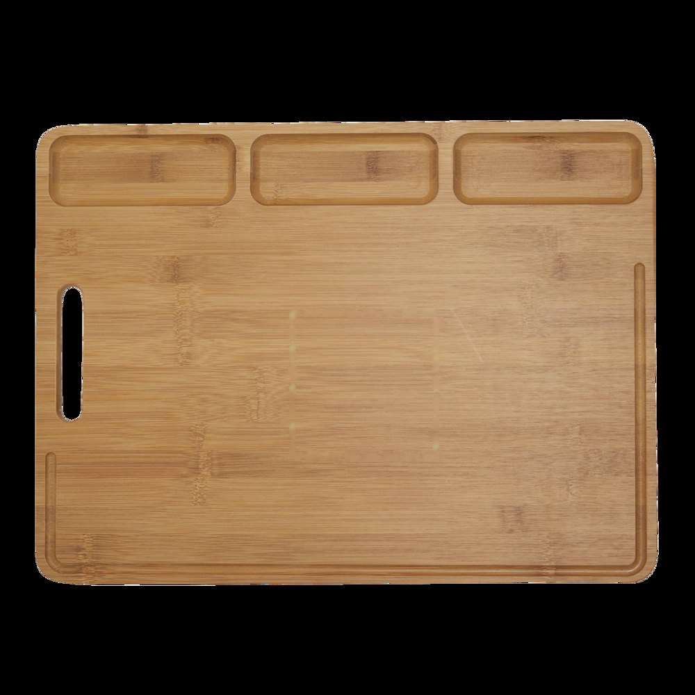 BAMBOO SERVING - Grote snijplank — drukvlak gecentreerd op de snijplank